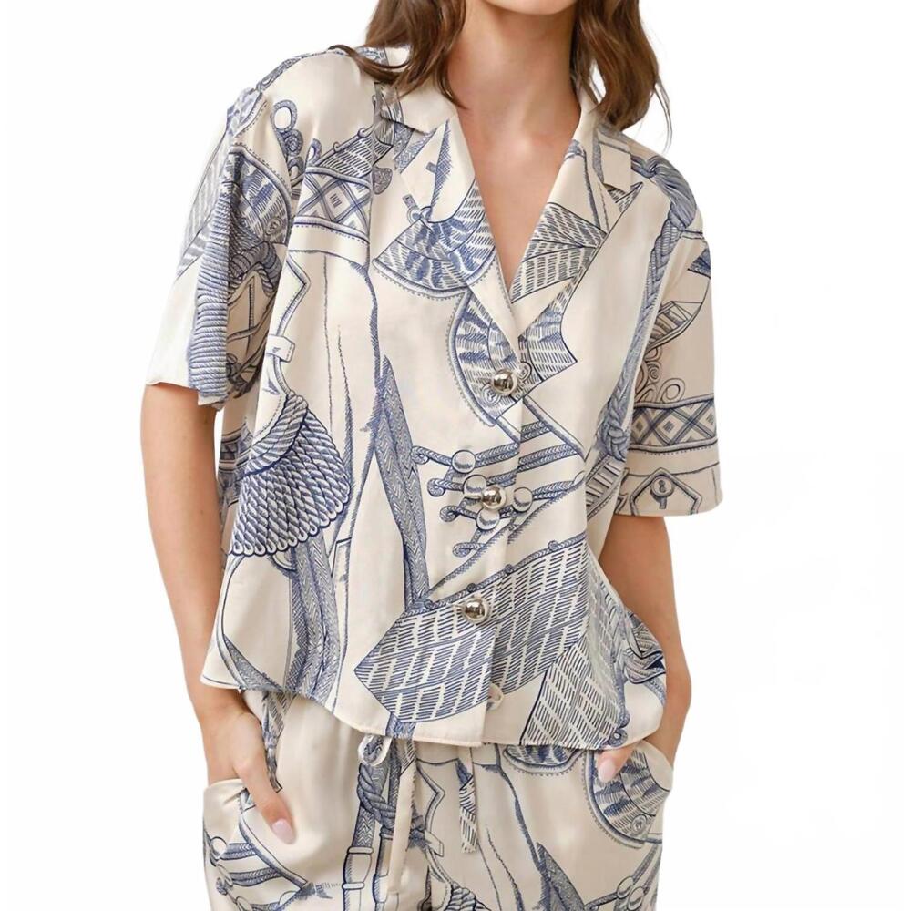 NEW MAUDE CLUB women's kimpton top in rope print